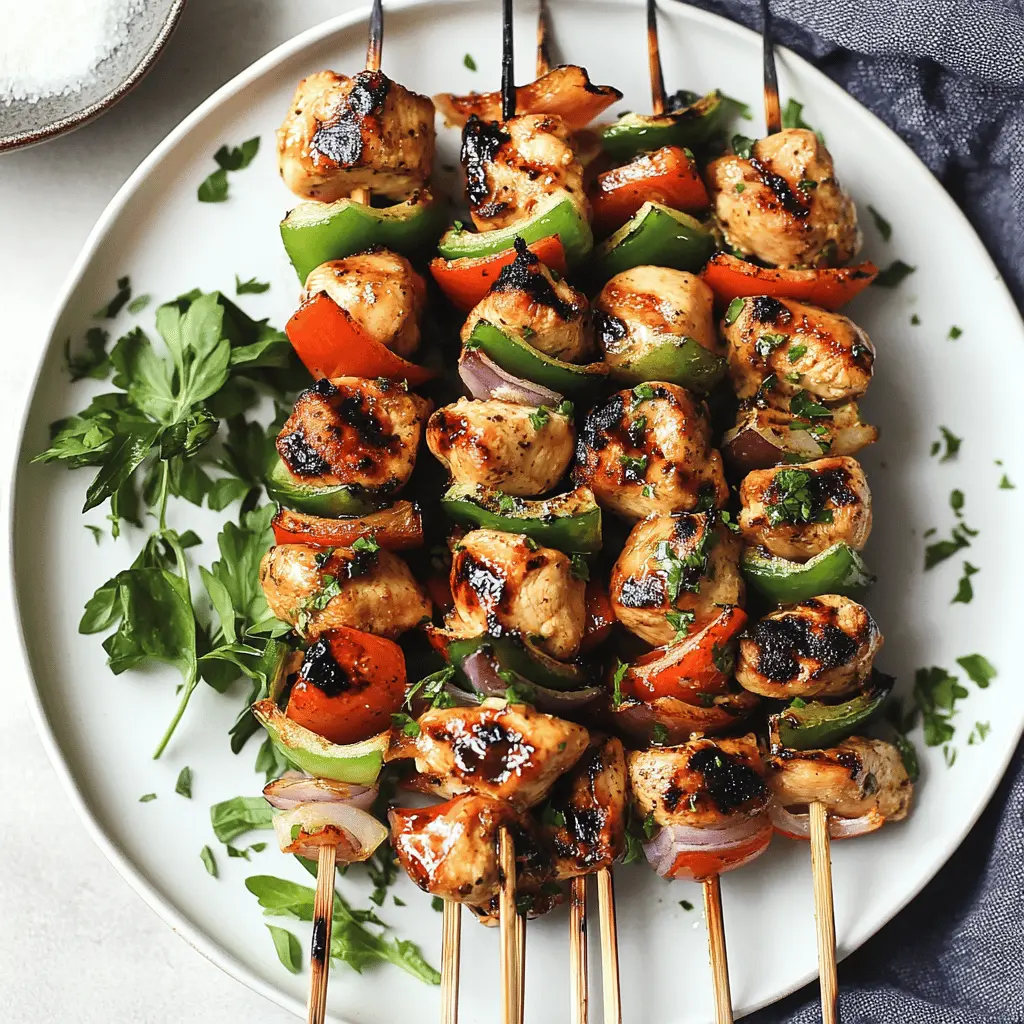 Fire up your grill for these Balsamic Grilled Chicken Kabobs! Juicy chicken marinated in a rich balsamic glaze, paired with colorful veggies for a delightful summer meal. Perfect for family dinners or outdoor gatherings, these kabobs are easy to make and packed with flavor. Save this recipe for your next cookout and impress your guests!