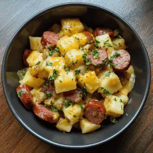This Crockpot Cheesy Kielbasa Meal is a comforting dish that combines savory kielbasa, creamy cheese, and fresh veggies all cooked to perfection in one pot. It's an effortless recipe that makes weeknight dinners a breeze! Perfect for family gatherings or cozy nights in. Save this recipe to enjoy a delicious meal with minimal effort!