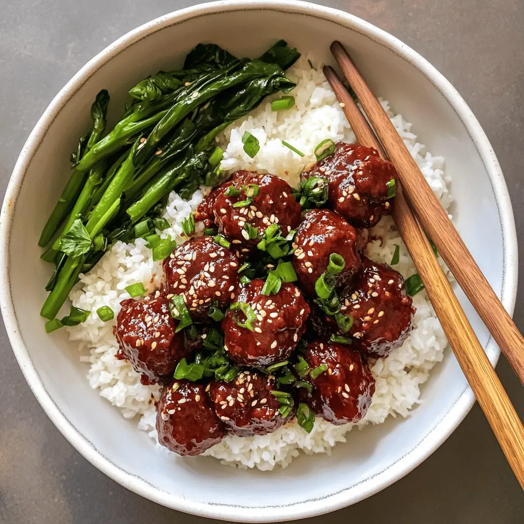Get ready to enjoy a flavorful twist on dinner with these 30-minute Mongolian Beef Meatballs! Packed with tender beef and a deliciously sweet soy sauce glaze, these meatballs are perfect for a quick weeknight meal or cozy gatherings. Save this recipe for an easy dish that satisfies your cravings any night of the week! Perfect for family dinners or meal prep!