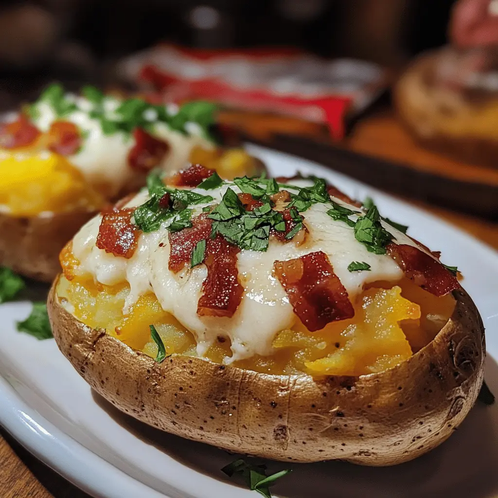 Get ready for the ultimate steakhouse experience at home with these Best Steakhouse Baked Potatoes! Fluffy on the inside and crispy on the outside, these potatoes are topped with creamy butter, sour cream, and chives for a mouthwatering flavor. Perfect as a side dish for your next dinner party or family meal—save this recipe to make the best baked potatoes tonight!