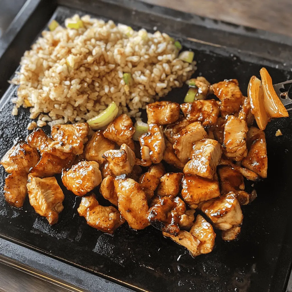 Fire up your griddle for a delicious Blackstone Hibachi Chicken! This easy recipe combines tender chicken with colorful veggies, all perfectly seasoned for that authentic hibachi flavor. Sizzle it up for family dinners or weekend gatherings. Save this pin for a fun cooking night that'll impress everyone at the table!