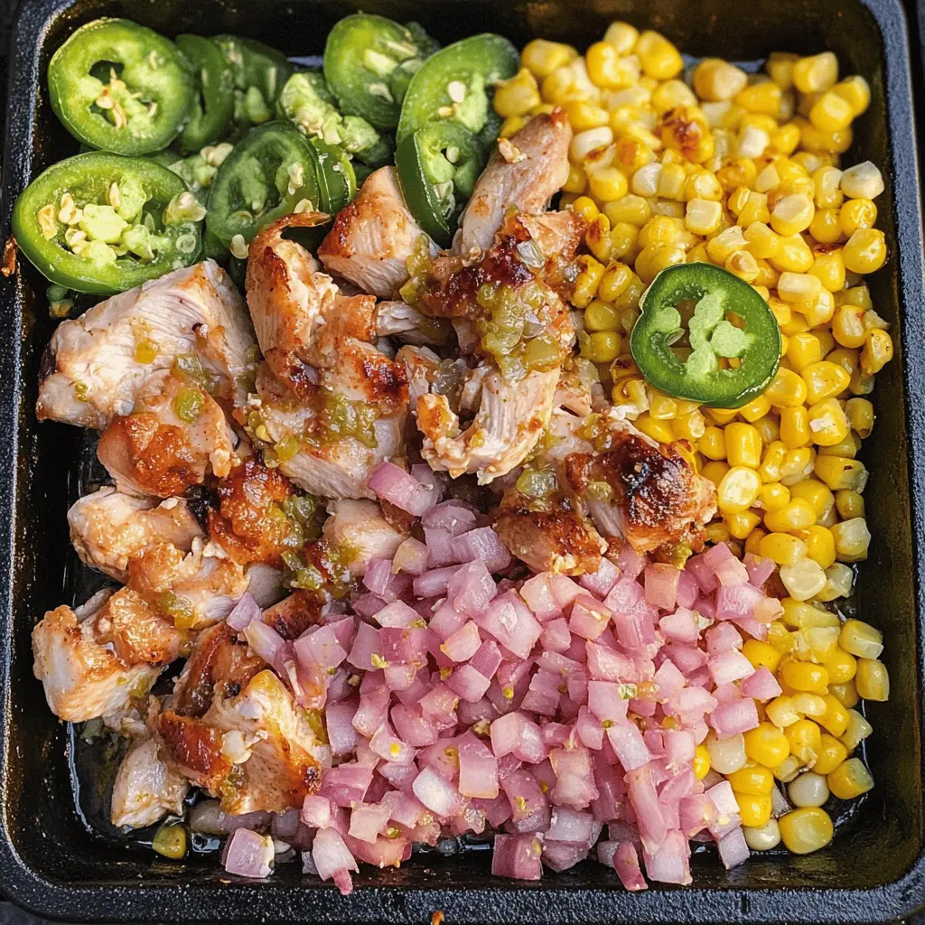 Spice up your dinner with this Blackstone Jalapeno Lime Chicken and Corn recipe! Bursting with zesty flavors, this dish combines juicy chicken, fresh corn, and a kick of jalapeno for a delightful meal. Perfect for weeknight dinners or backyard gatherings. Save this recipe for easy and delicious grilling!