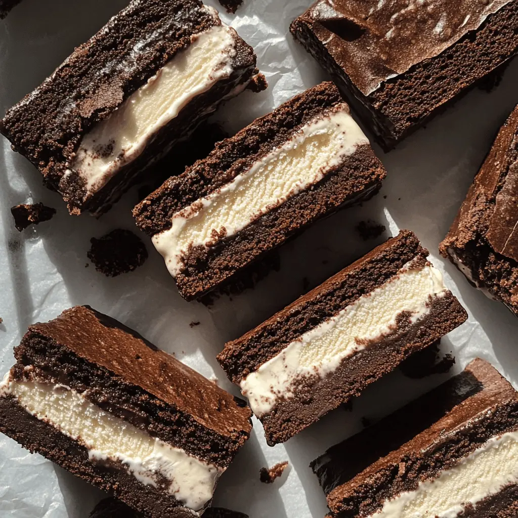 Treat yourself to a delightful twist on dessert with these Brownie Ice Cream Sandwiches! Made with rich, fudgy brownies and your favorite ice cream, this recipe is perfect for summer gatherings or cozy movie nights. Each bite offers a perfect balance of chocolatey goodness and creamy sweetness. Save this pin for a fun and delicious treat that everyone will love!