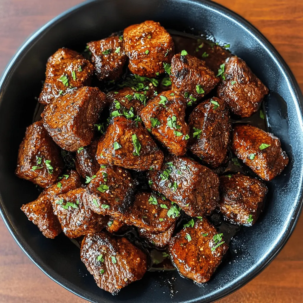 Get ready for a mouthwatering treat with these Cajun Garlic Butter Steak Bites! Tender steak pieces are seared to perfection and tossed in a rich garlic butter sauce with a kick of Cajun spice. Perfect as a quick appetizer or a delicious main dish. Save this recipe for game nights, gatherings, or any occasion where you want to impress!