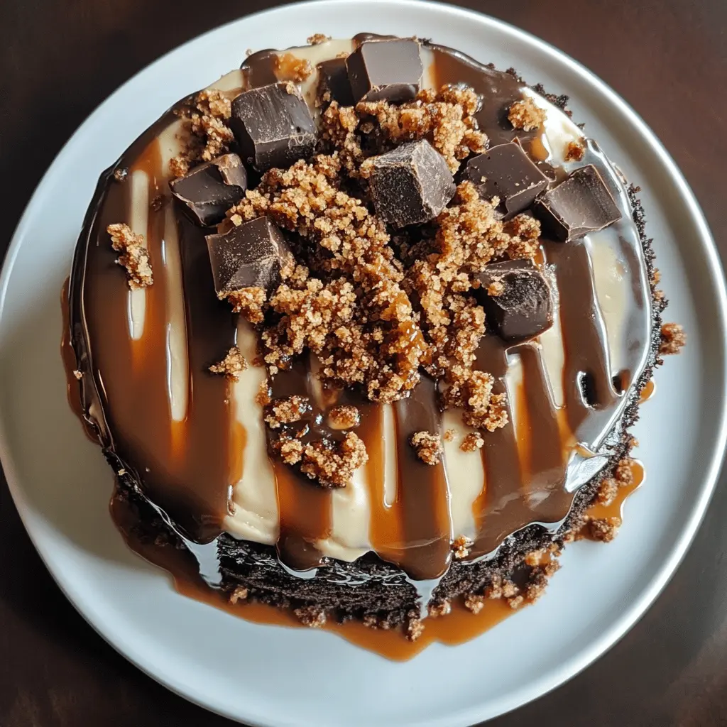 This Chocolate Caramel Toffee Crunch Cake is a decadent treat that's perfect for any celebration! Featuring rich layers of chocolate cake, sticky caramel, and crunchy toffee bits, it's a dessert everyone will love. Save this delightful recipe for birthdays, holidays, or just because you deserve a sweet indulgence!