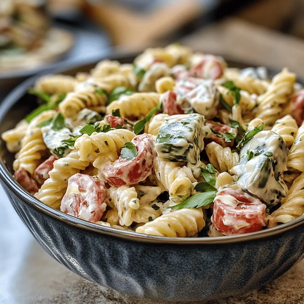 Easy Creamy Pasta Salad Recipe