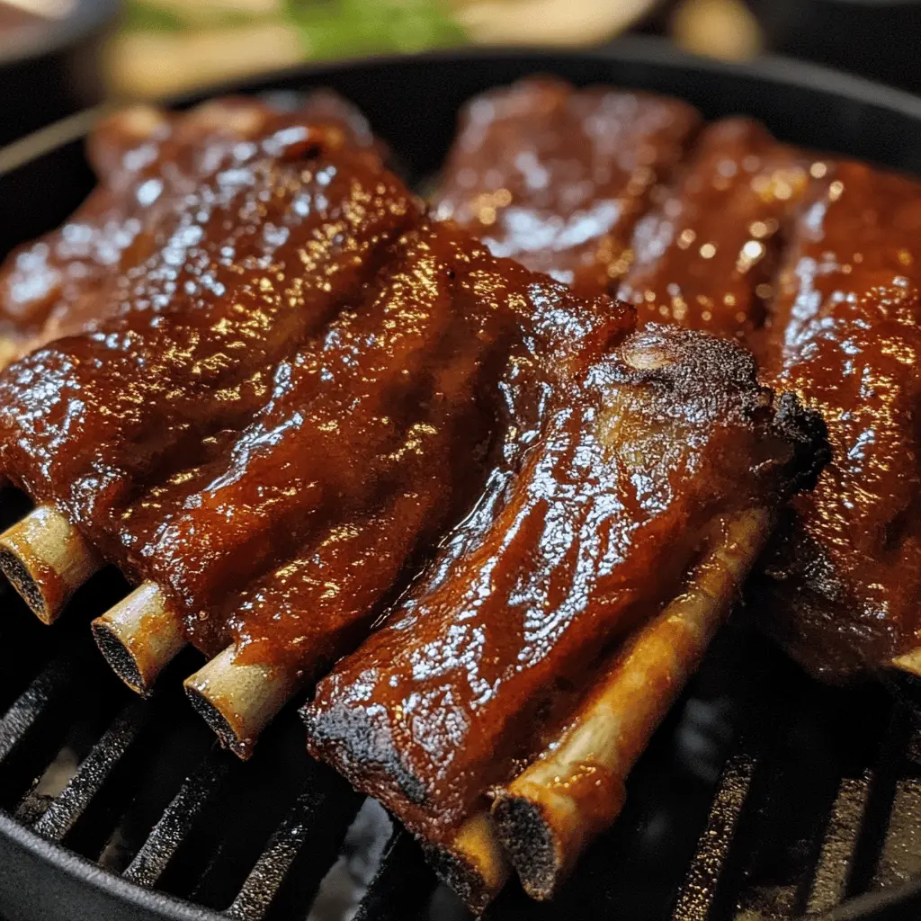 Get ready for tender, fall-off-the-bone ribs straight from your grill! These mouthwatering ribs are coated in a homemade spice rub and smothered in a tangy barbecue sauce for the perfect flavor. Ideal for summer cookouts or family gatherings, this recipe will make you the grill master everyone loves. Save this pin for your next barbecue!