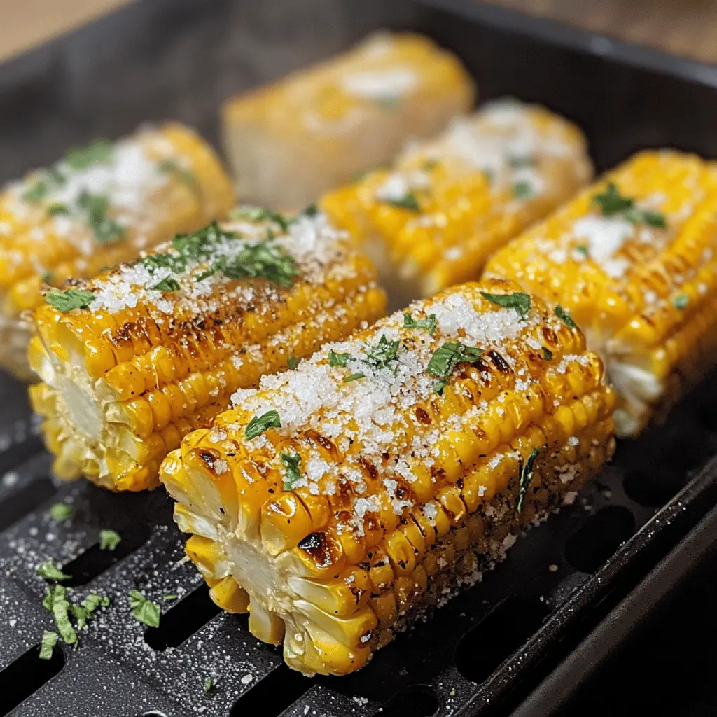 Enjoy juicy, tender corn on the cob straight from your air fryer! This simple and quick method brings out the natural sweetness of frozen corn while giving it a delightful char. It's perfect for barbecues, family dinners, or a savory snack anytime. Save this pin for easy recipes that elevate your corn game!