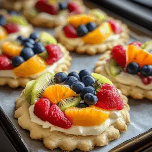 Brighten your day with these delightful Fruit Pizza Cookies! Topped with a sweet cream cheese frosting and colorful fresh fruits, these cookies are perfect for any occasion. Ideal for parties, potlucks, or just a fun family treat. Save this recipe to add a burst of flavor to your dessert table!