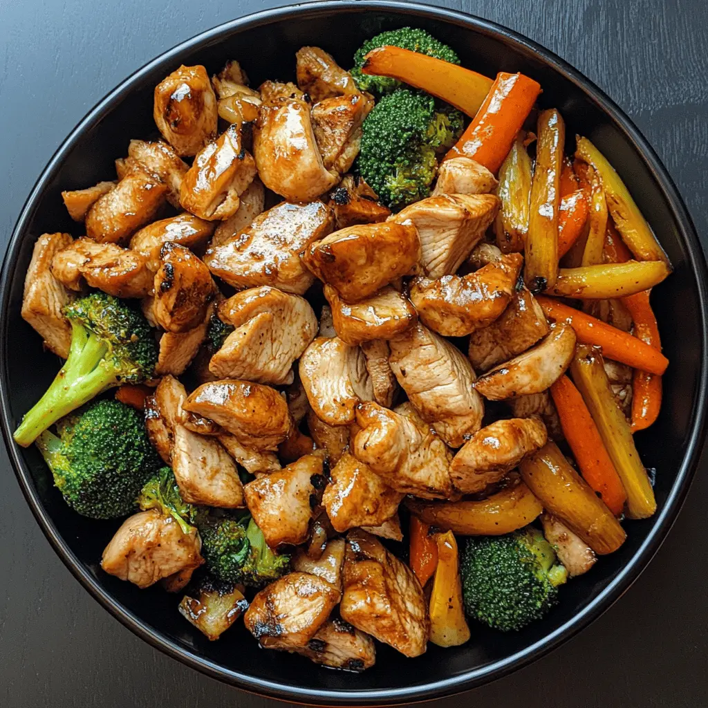 Get ready for a flavorful twist with this simple Hibachi Chicken and Vegetables recipe! Bursting with fresh veggies and perfectly grilled chicken, this dish is a delight for your taste buds. Serve it at your next family dinner or weekend gathering for an easy, delicious meal everyone will love. Save this recipe now and bring the hibachi experience home!