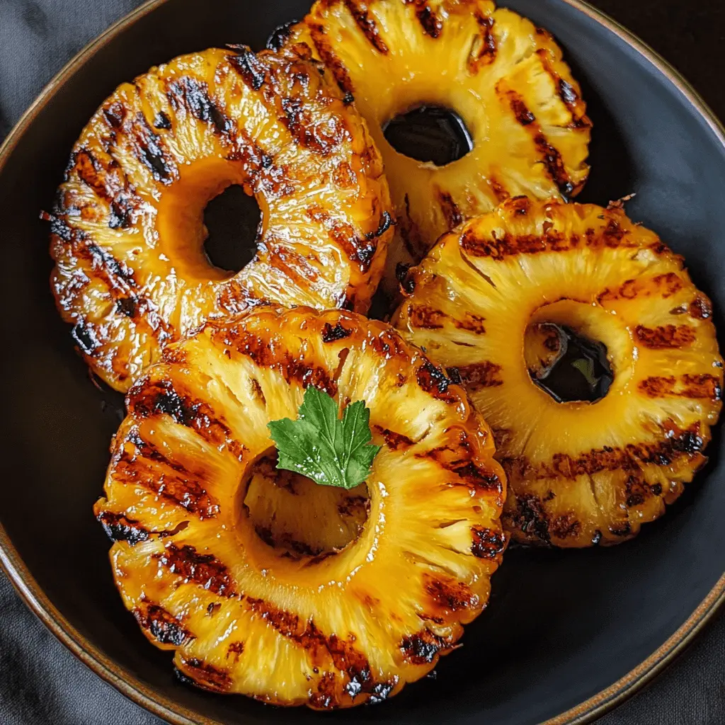 Sweet and juicy honey glazed grilled pineapple is the perfect summer treat! This easy recipe combines fresh pineapple with a rich honey glaze that caramelizes beautifully on the grill. It's a delightful addition to any barbecue or a refreshing dessert. Save this pin to serve at your next picnic or family gathering—your guests will love it!