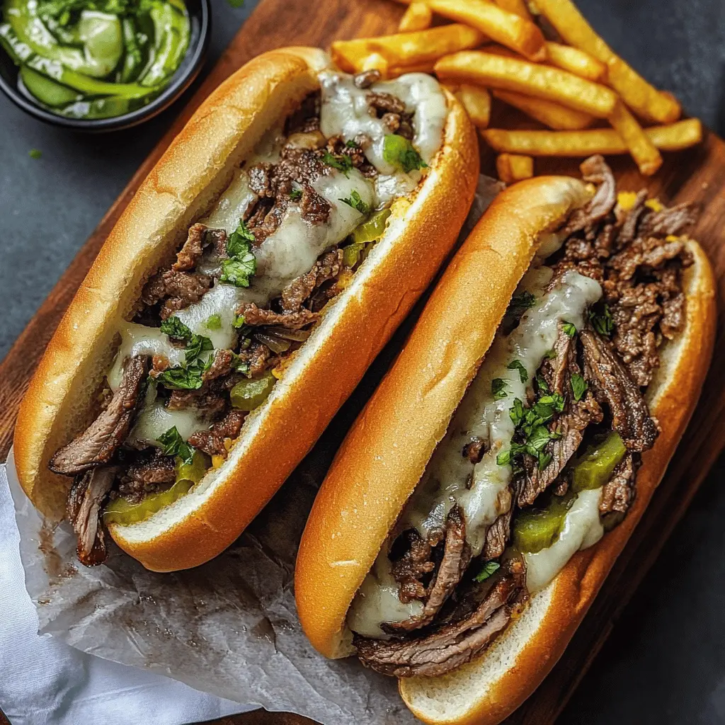 Looking for a tasty way to enjoy a classic? This Philly Cheesesteak recipe brings together tender steak, melted cheese, and sautéed peppers and onions all in a soft hoagie roll. Perfect for a quick weeknight dinner or game day celebrations. Save this pin for an easy and delicious meal that everyone will love!