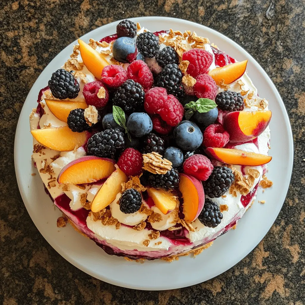 Looking for a stunning dessert that captures the essence of summer? This Summer Berry and Peach Cheesecake is bursting with fresh flavors and creamy goodness! Featuring ripe peaches and a medley of juicy berries, this no-bake cheesecake is perfect for picnics, barbecues, or any festive gathering. Save this recipe to impress your friends and family at your next summer celebration!