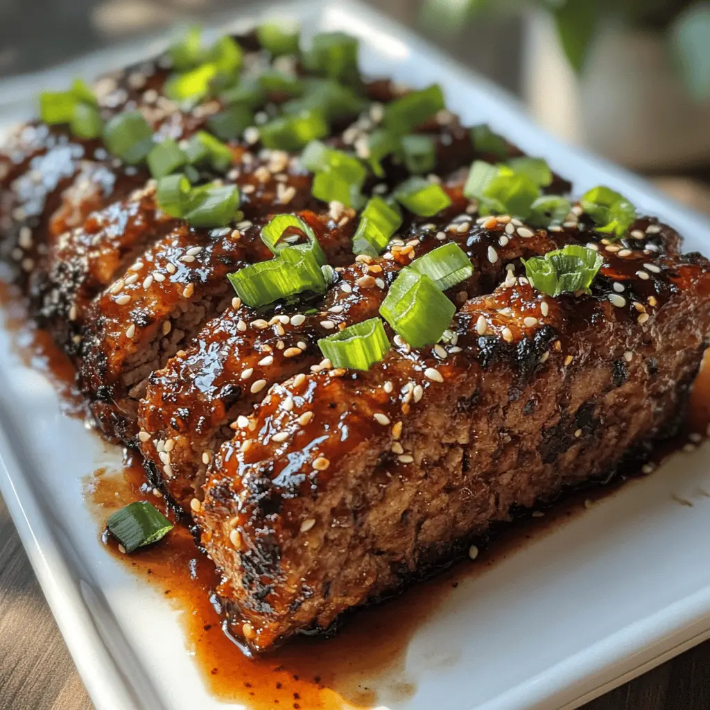 This Sweet and Spicy Korean BBQ Meatloaf is a delightful twist on a classic favorite! With a perfect balance of flavors from garlic, ginger, and gochujang, it’s sure to impress at any dinner table. Perfect for family meals or potlucks, save this recipe to bring a taste of Korea to your kitchen! Enjoy it with steamed rice and veggies for a complete meal.
