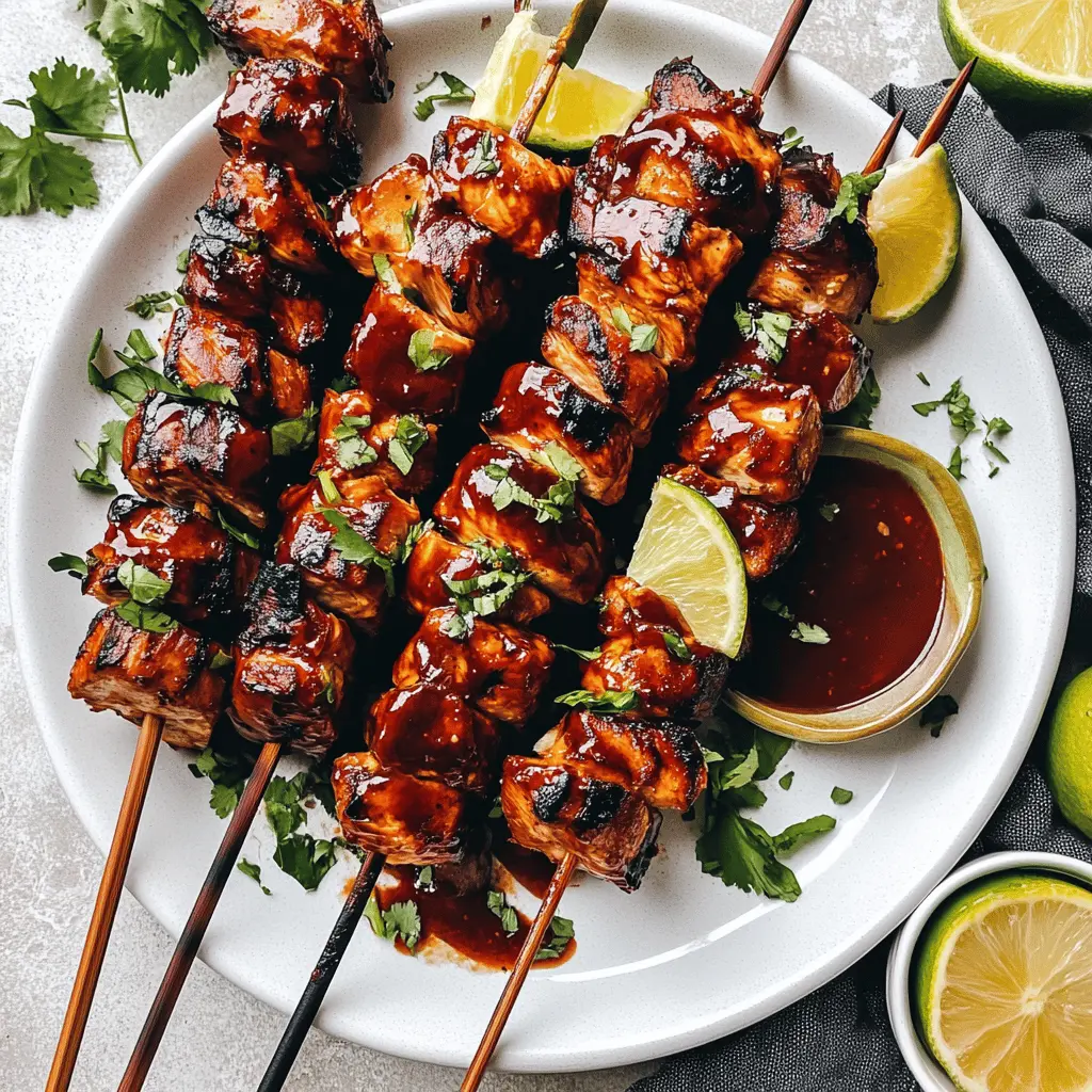 Grill up some fun with these tasty BBQ chicken skewers! Juicy chicken marinated in a tangy barbecue sauce pairs perfectly with colorful vegetables. Perfect for summer BBQs, family gatherings, or a quick weeknight dinner. Save this recipe to impress your guests and enjoy a delicious meal any time!