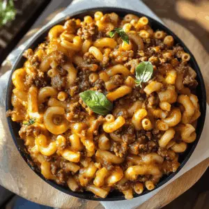 Create a comforting family dinner with the best homemade Beefaroni! This easy recipe combines tender pasta, hearty ground beef, and a rich tomato sauce, all baked to perfection. Perfect for busy weeknights or cozy weekends, it’s a meal everyone will love. Save this recipe for your next family gathering or casual get-together!