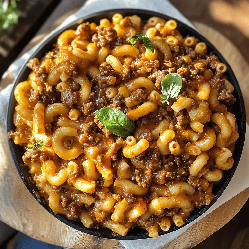 Craving a comforting family favorite? This homemade Beefaroni recipe is packed with delicious beef, tender pasta, and a rich tomato sauce that brings back memories. Perfect for busy weeknights or when you need a hearty meal, it's sure to please both kids and adults. Save this quick and easy recipe for a cozy dinner that will make everyone smile!