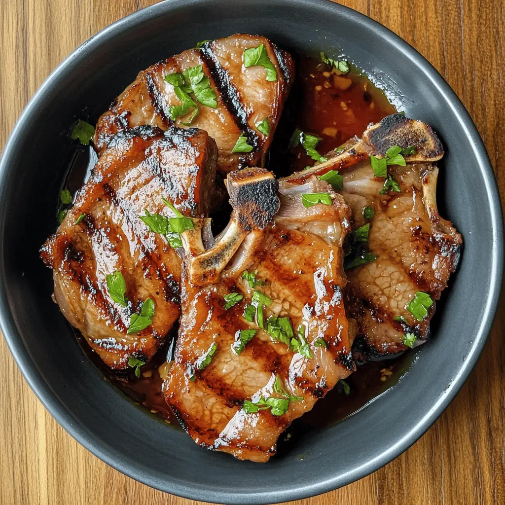 Transform your pork chops with this simple yet flavorful marinade! Made with soy sauce, garlic, and a hint of honey, this recipe enhances the juiciness and taste of your meat. Perfect for grilling or baking any night of the week. Save this marinade for your next family dinner or barbecue and impress your guests with tender, tasty pork chops!