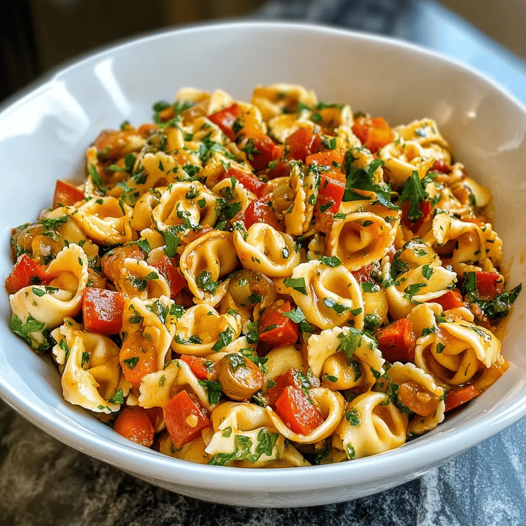 Easy Tortellini with Sautéed Veggies Recipe