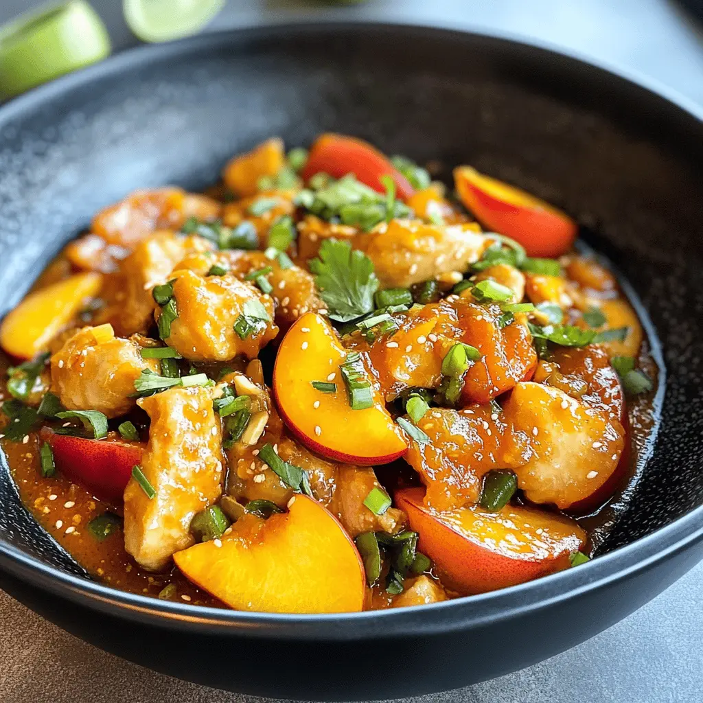 Easy Thai Peach Chicken Recipe for Dinner