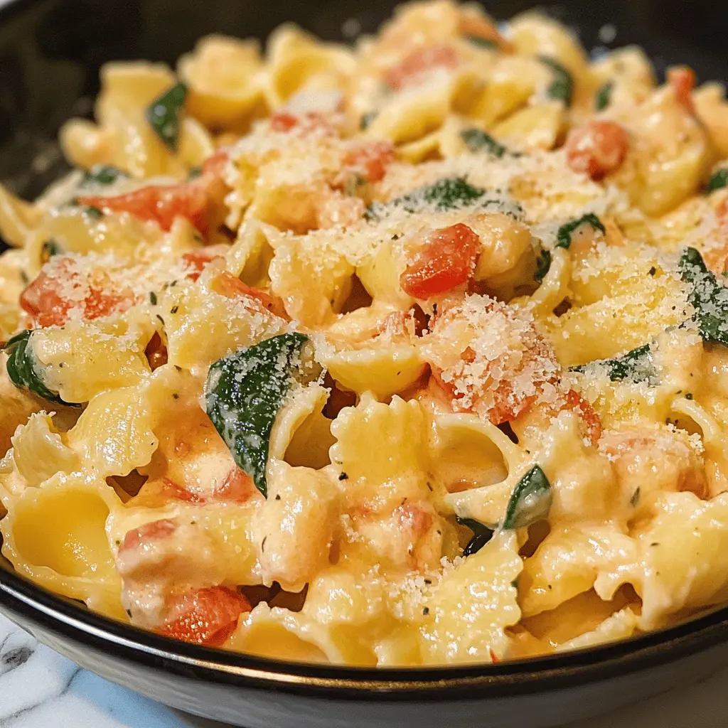 Easy Creamy Basil Tomato Pasta Recipe