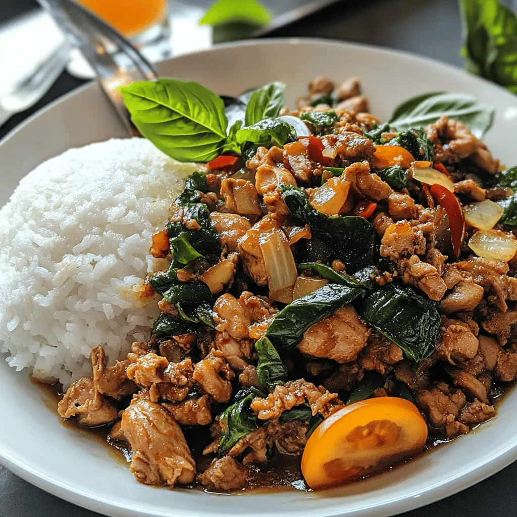 Easy Thai Basil Chicken Recipe (Pad Krapow Gai)