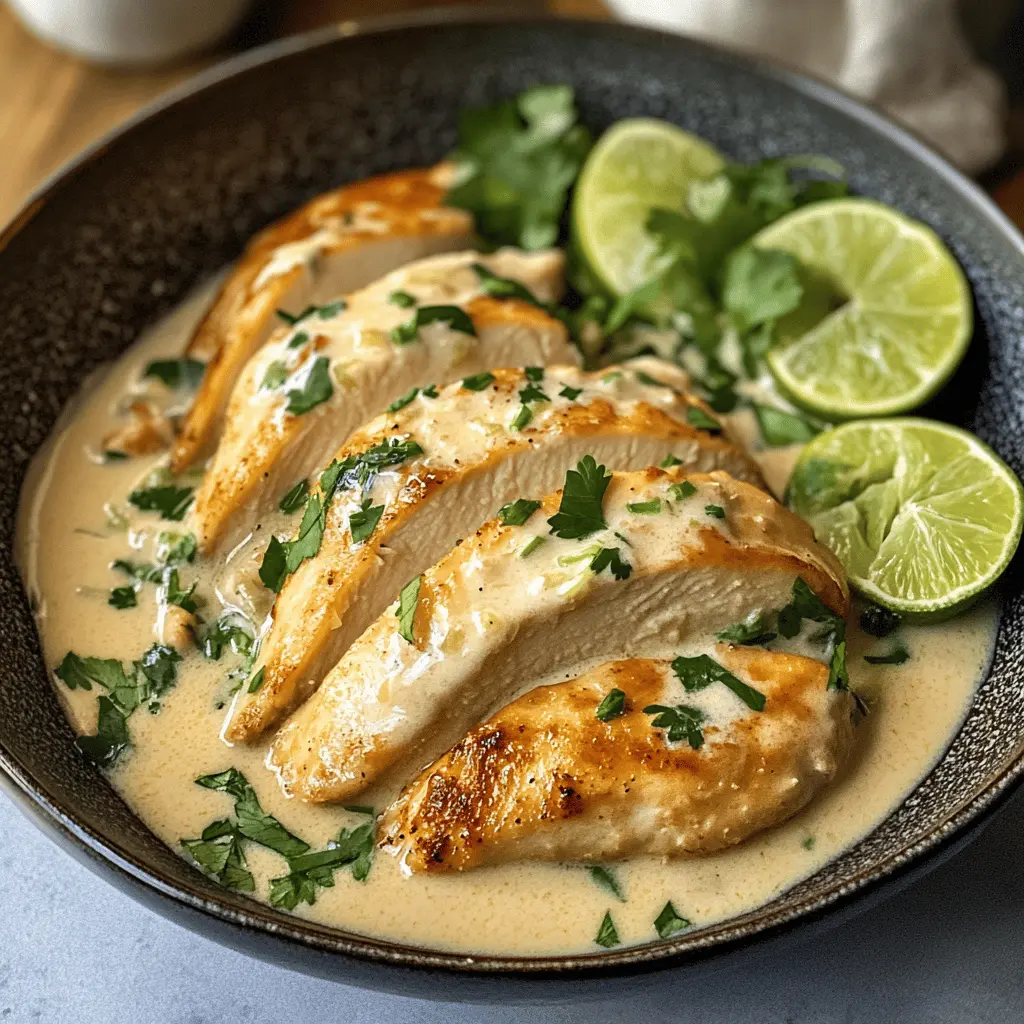 Easy Creamy Coconut Lime Chicken Recipe
