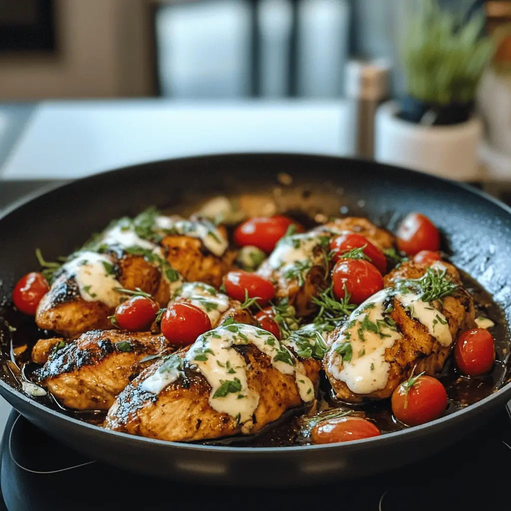 Easy One Pan Balsamic Chicken Dinner