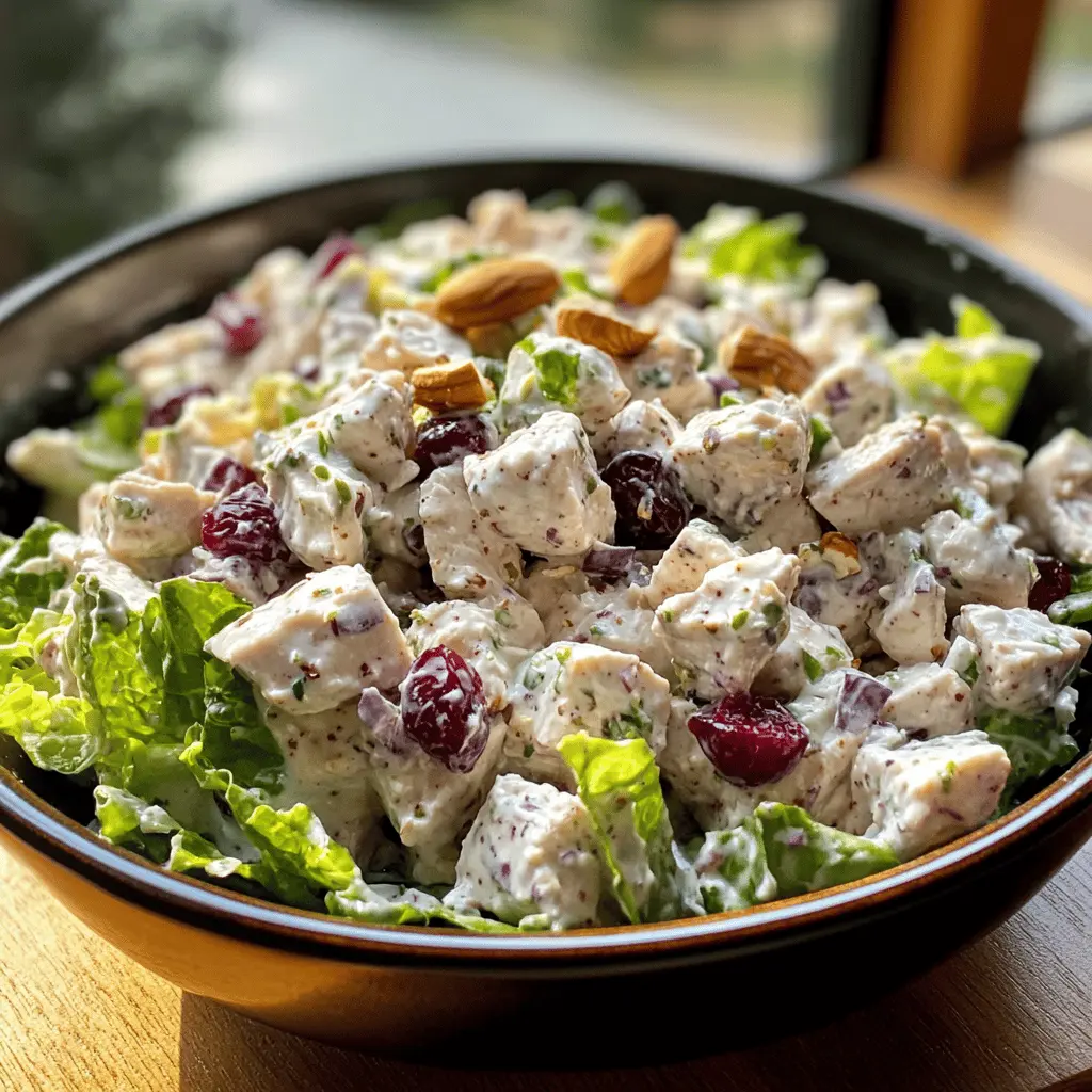Easy Cranberry Walnut Chicken Salad Recipe