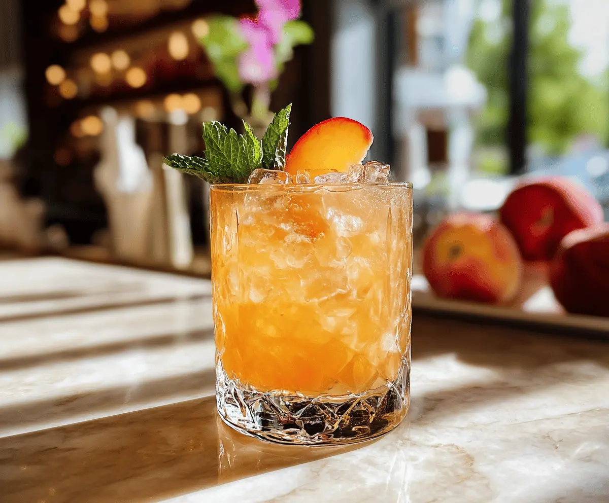 Easy Royal Peach Cocktail Recipe