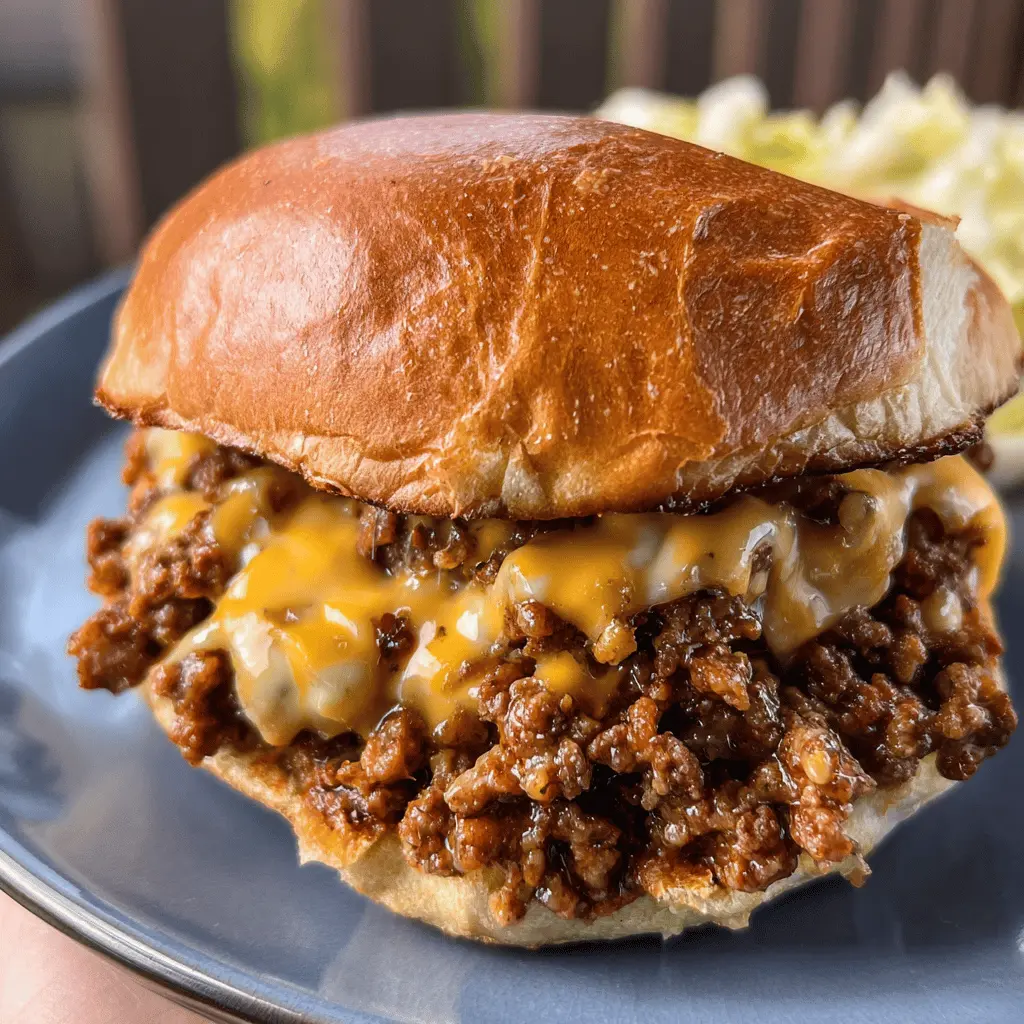 Easy Beer Cheese Sloppy Joes Recipe