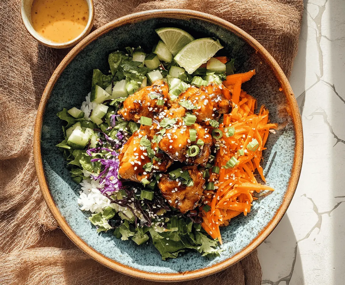 Easy Spicy Hot Honey Chicken Bowls