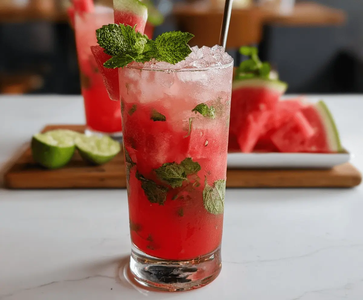 Easy Refreshing Watermelon Mojito Recipe