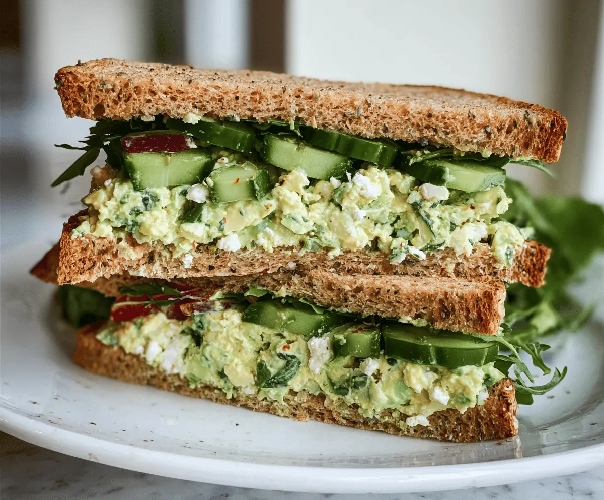 Easy Green Goddess Salad Sandwich Recipe