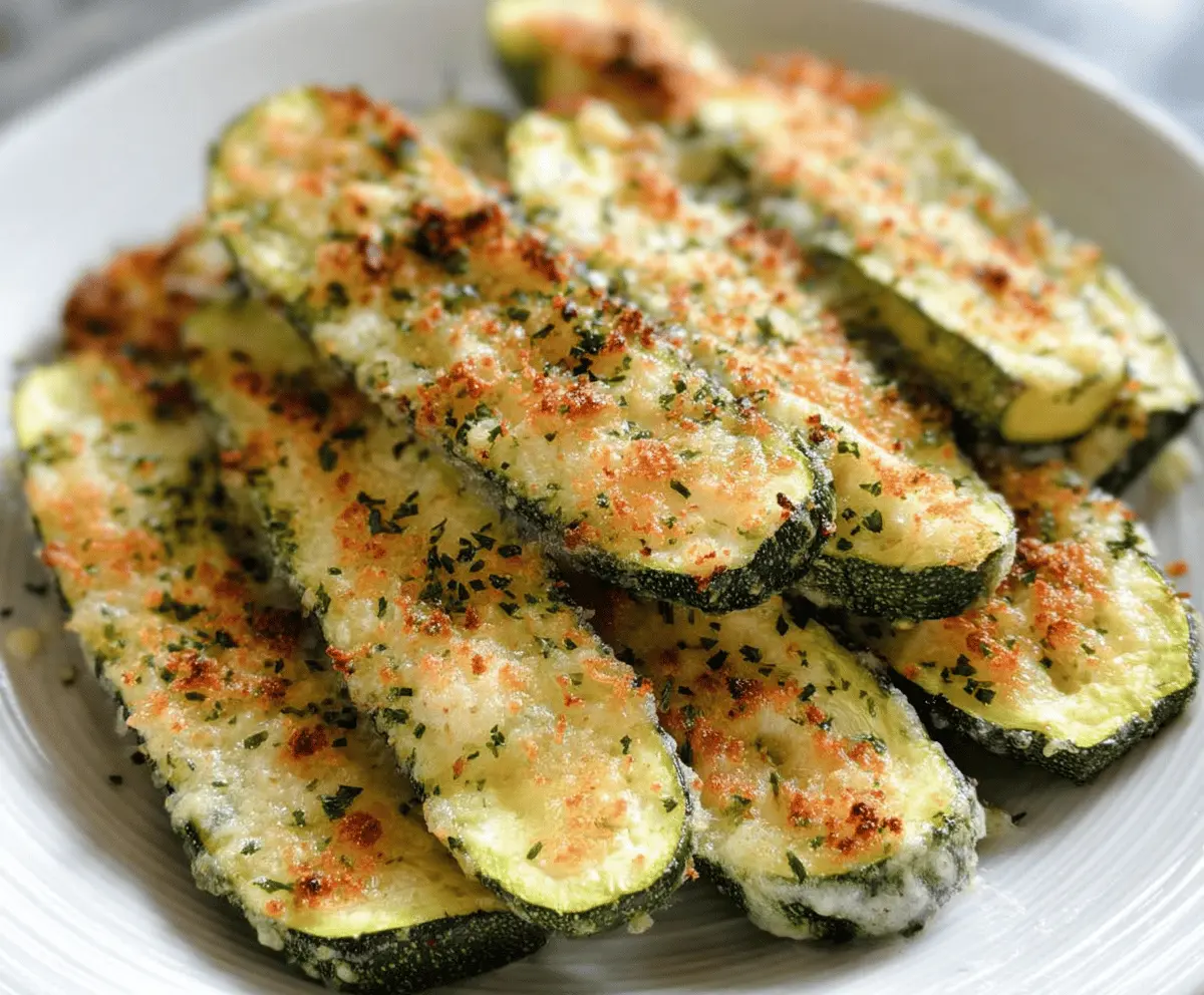 Easy Baked Parmesan Zucchini Recipe