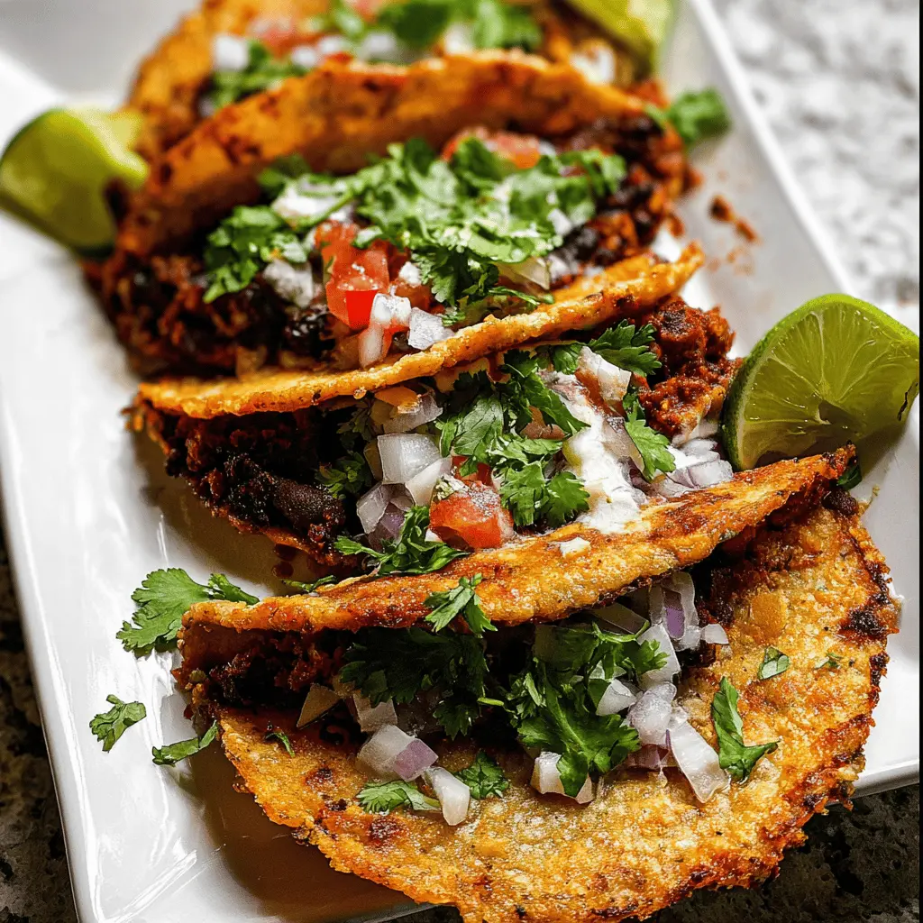 Easy Crispy Black Bean Tacos Recipe