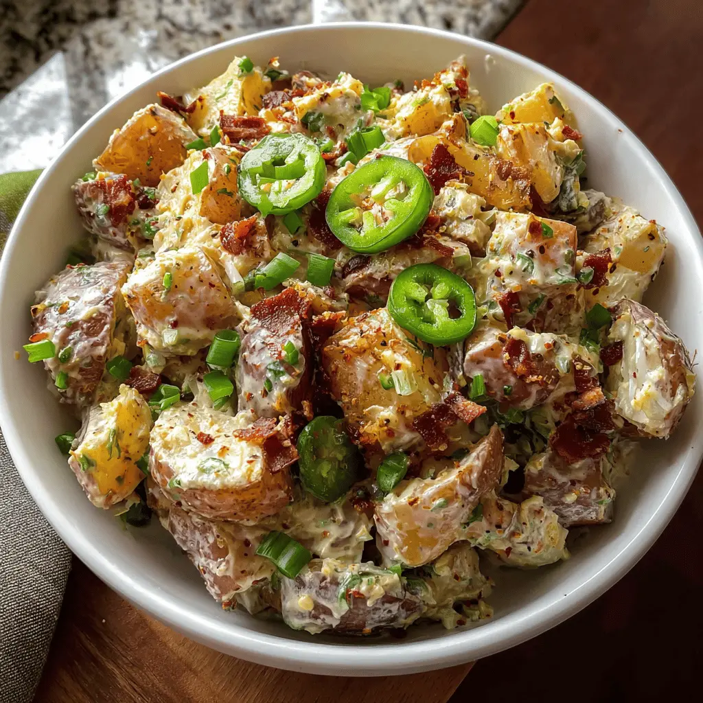 Easy Jalapeño Popper Roasted Potato Salad