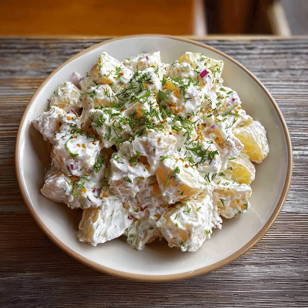 Easy Sour Cream and Onion Potato Salad Recipe