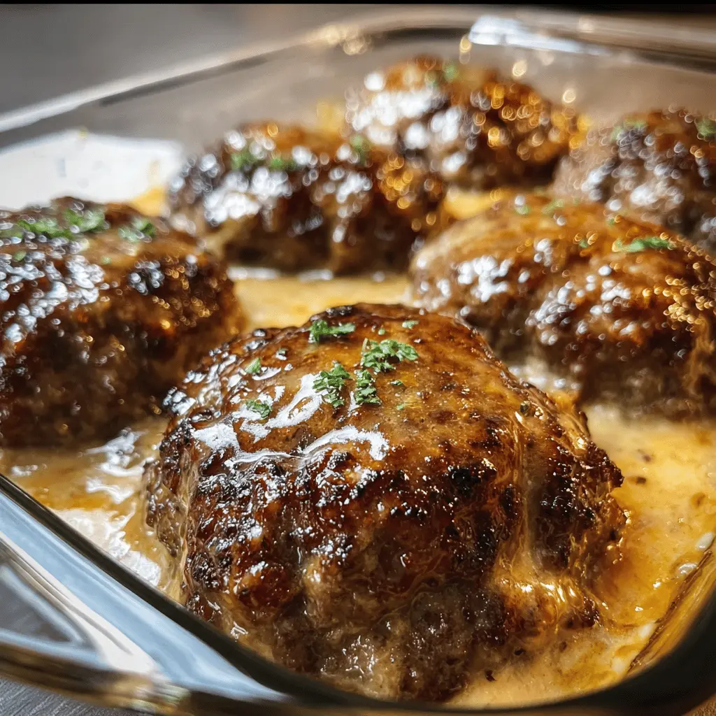 Easy Amish Hamburger Steak Bake Recipe
