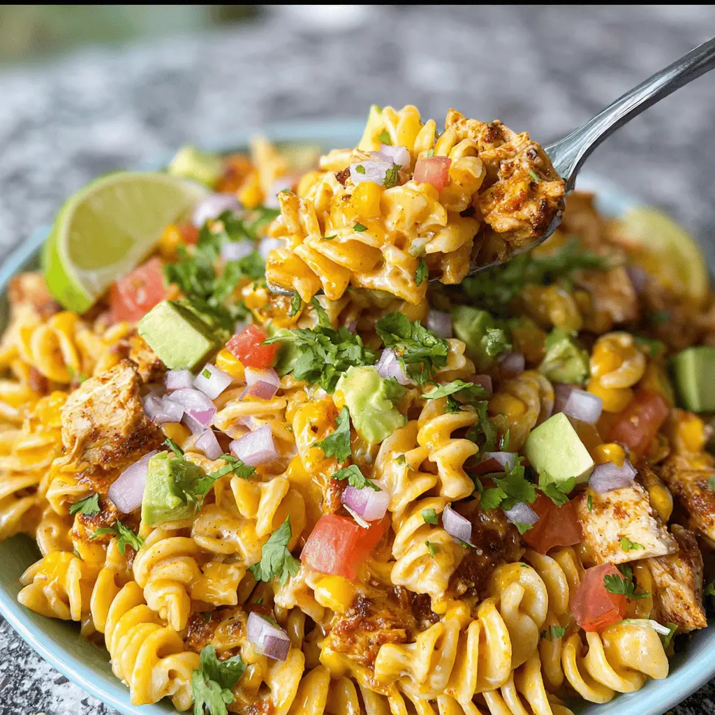 Zesty Chicken Enchilada Pasta Salad Recipe