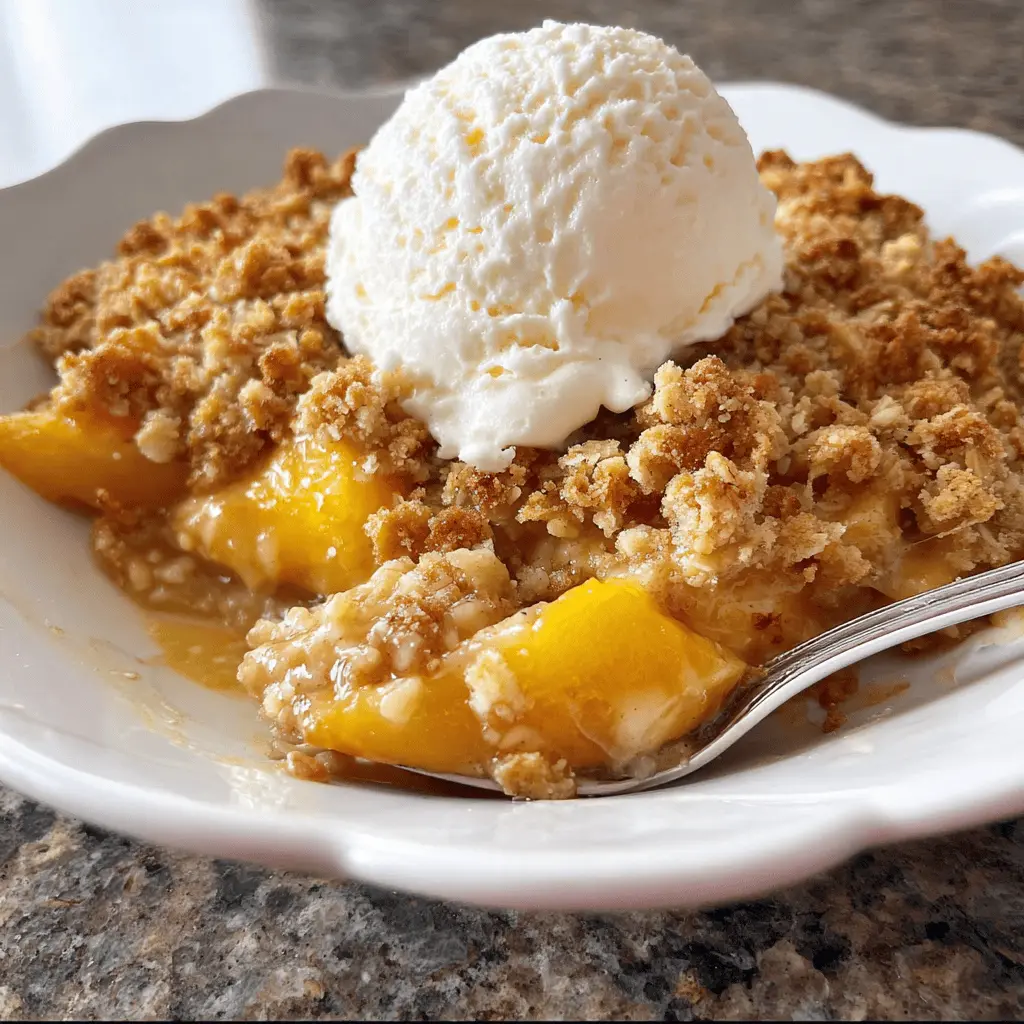 Easy Homemade Peach Crisp Recipe