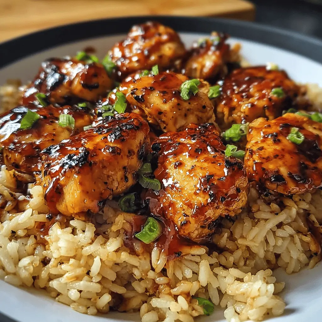 Easy One-Pan Honey BBQ Chicken and Rice