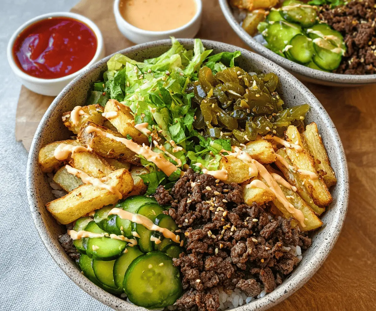 Easy Healthy Burger Bowls Recipe