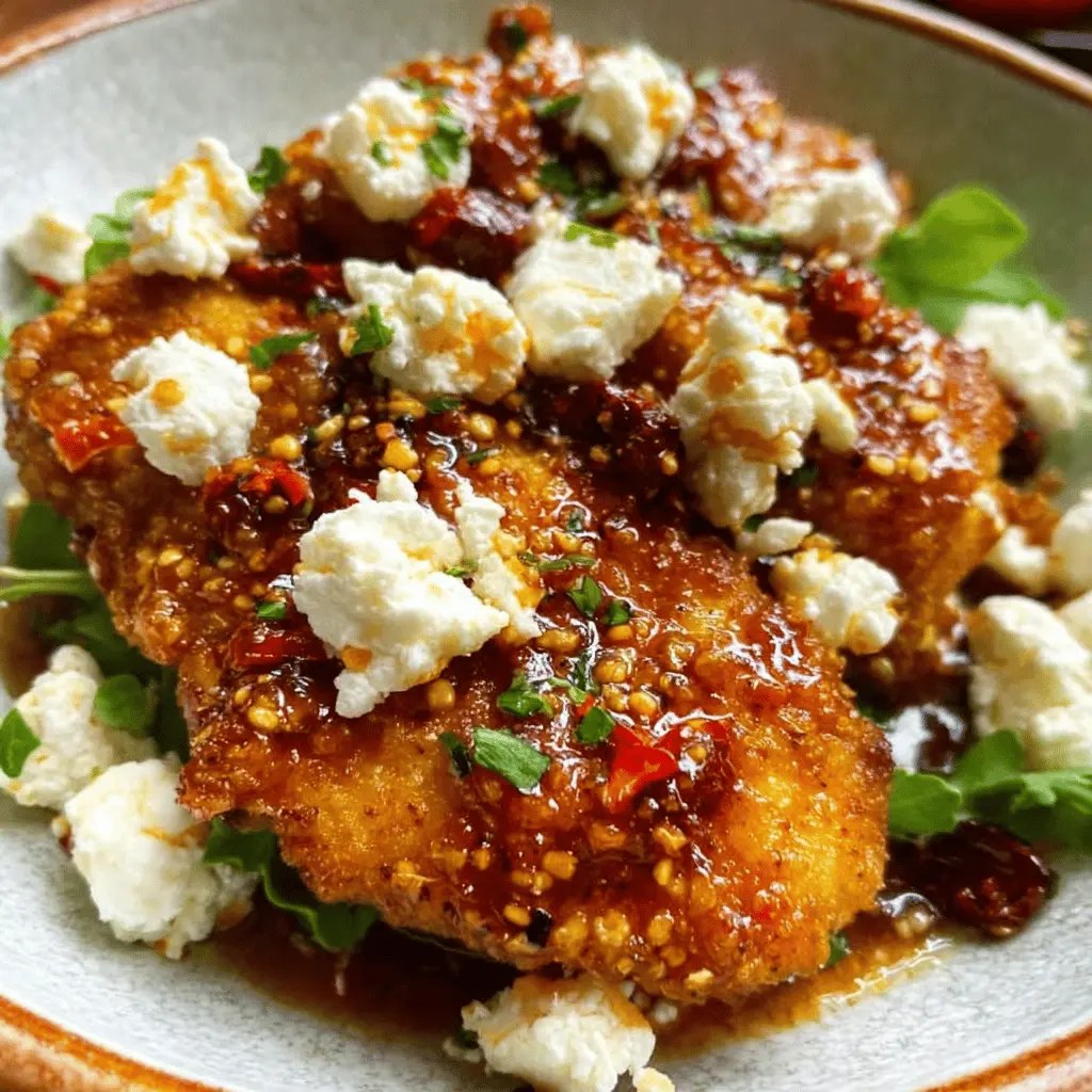 Crispy Hot Honey Feta Chicken Recipe