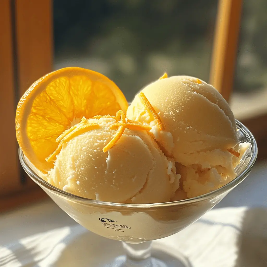 Easy Homemade Orange Sherbet Recipe by Alton Brown