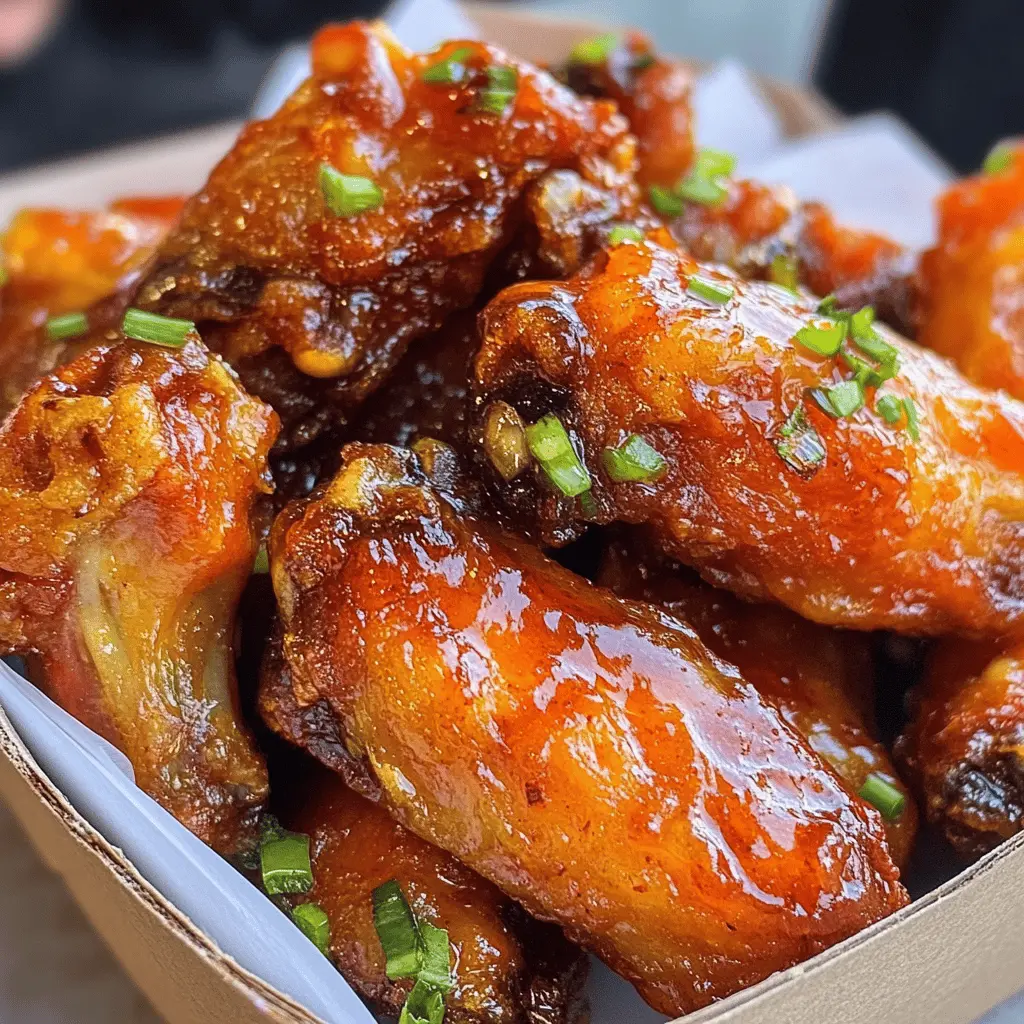 Easy Hot Honey Peach Chicken Wings Recipe