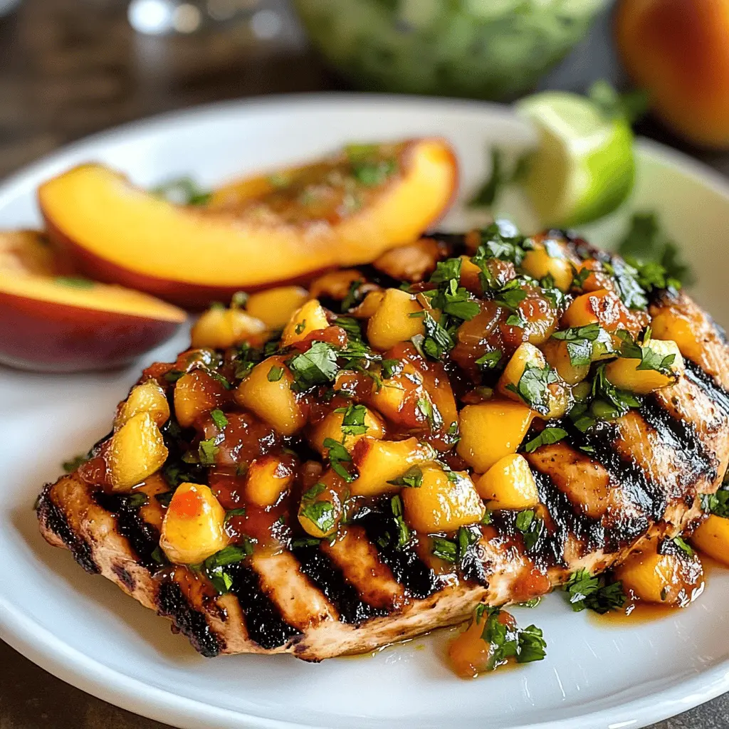 Easy Peach Salsa Chicken Recipe