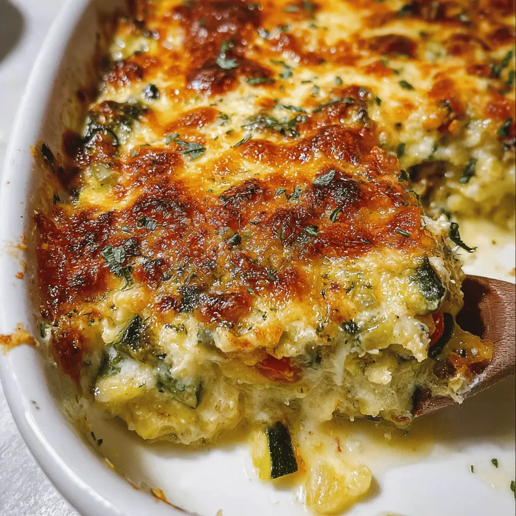 Easy Baked Zucchini and Cheese Recipe