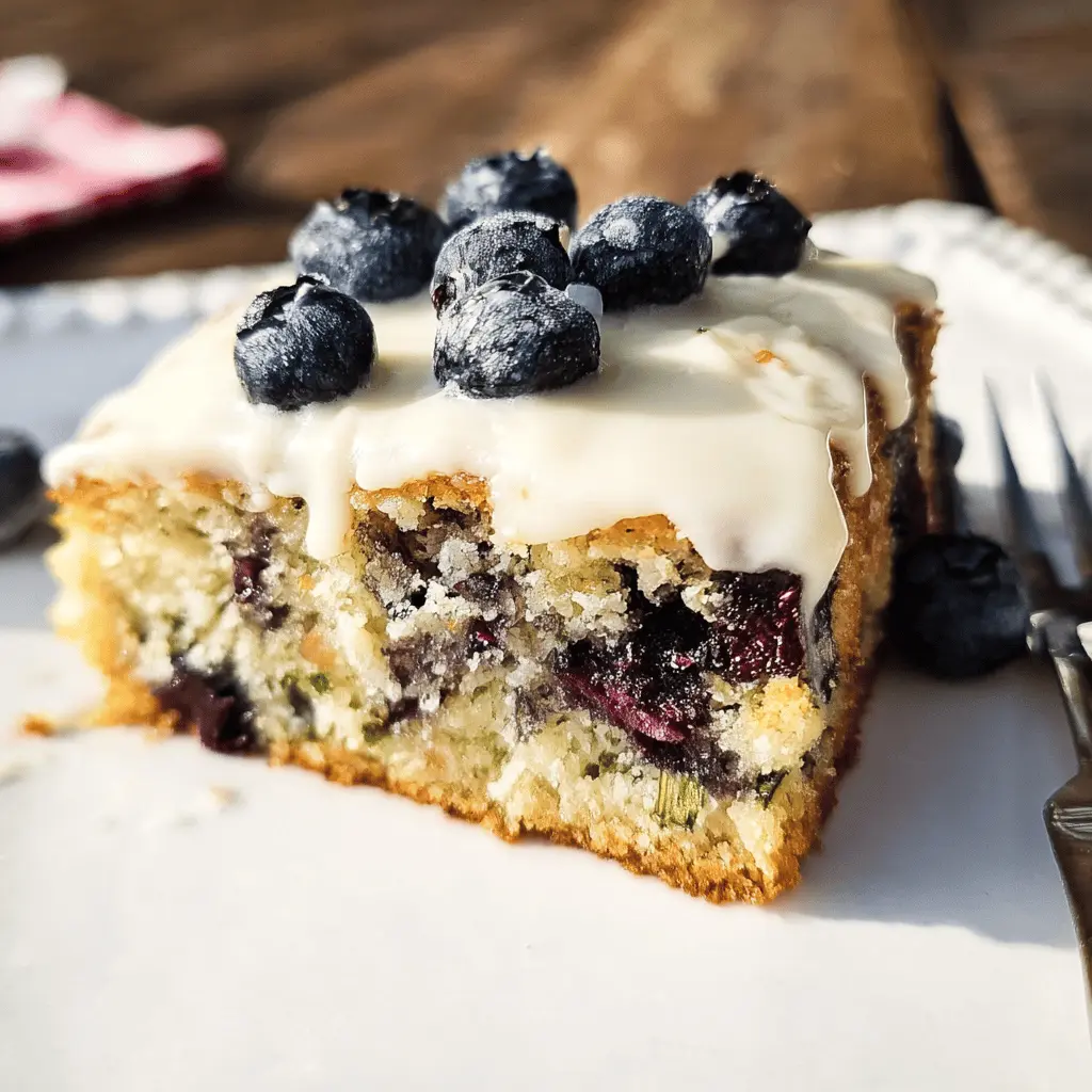 Moist Blueberry Zucchini Cake Recipe