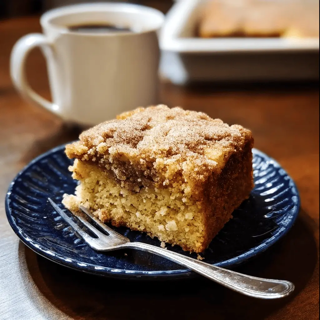 Moist Cinnamon Sugar Zucchini Coffee Cake